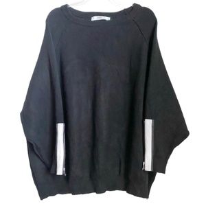 Zara Knit Long Sleeve Zipper Sweater Sweatshirt M